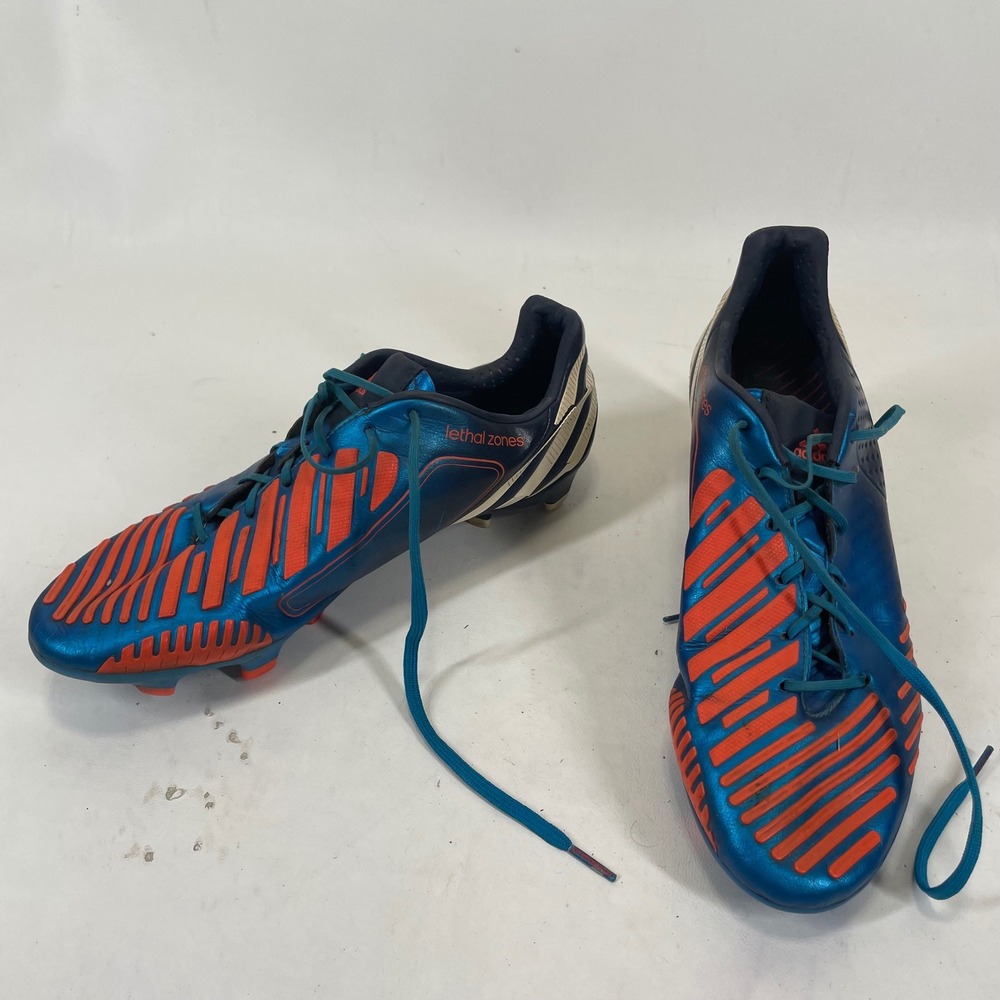Adidas Predator Lethal Zones LZ Soccer Cleats Blue Orange Mens 9.5 V20975 FG